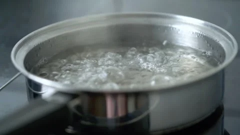 Boiling Water Stock Footage 318072372