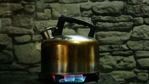 Boiling water in the kettle. 스톡 동영상 111564096