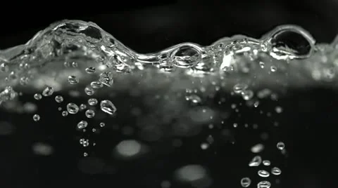 Boiling water in kettle, Slow Motion Stock Footage
