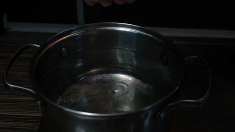 Boiling water on the kitchen Stock Footage 196430658
