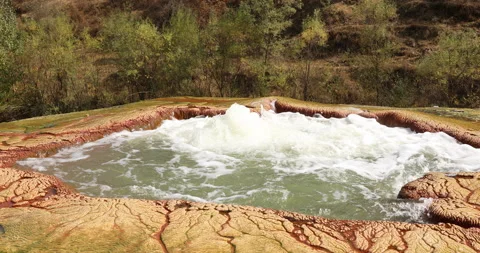 Boiling water in nature Boiling Stock Video Pond5