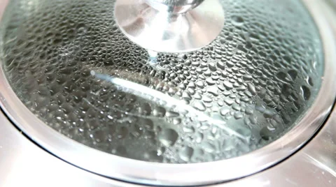 Boiling water in pan Stock Footage 39370370