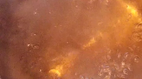 Boiling water in a pan Video stock 47241152