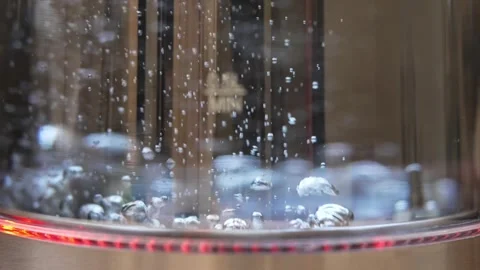 Boiling Water Process in Extreme Macro Slow Motion Stock-Footage 341571650