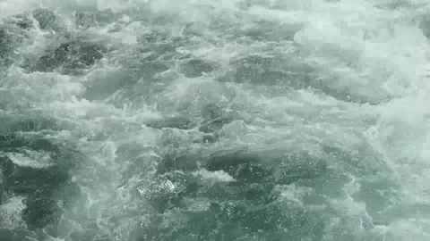 Boiling Water in the Sea Animated Loop Stock Footage 310429858