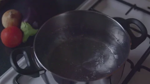 Boiling water slow motion Stock Footage 57638770
