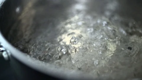 Boiling water in slow motion Stock Footage 91905484