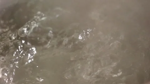 Boiling water. Slow motion. Stock Footage 221851838