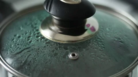 Boiling water under the cover Видео 64622251
