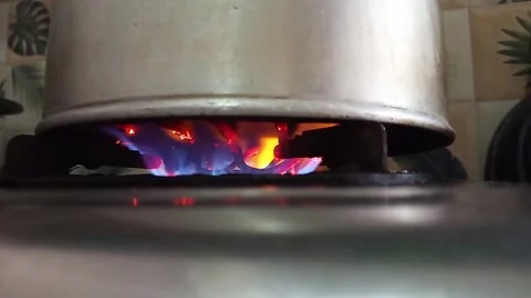 Boiling water using a teapot Stock Footage 305015185