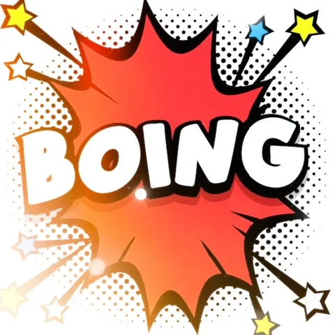 Boing Comic Bubble Vector Animation Stock Footage 259338757