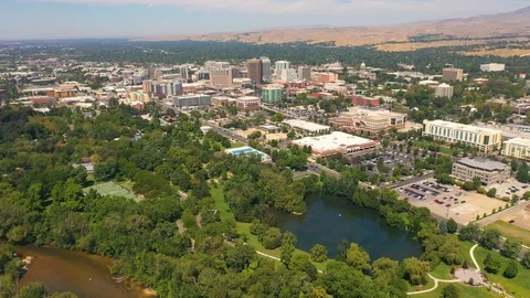 Boise Campus Skyline 스톡 동영상 117116883