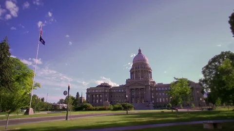 Boise capitol building time lapse Stock Footage 81144102