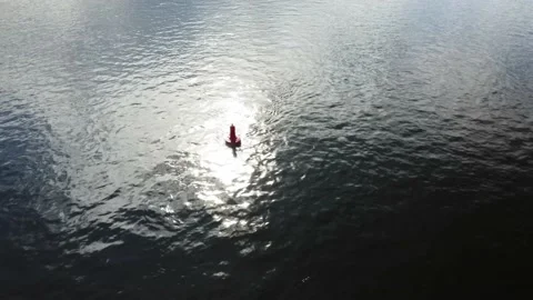 Boje in a river Stockbeeldmateriaal 154501477