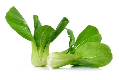 Bok choy vegetable on white background Stock Photos