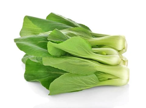 Bok choy vegetable on white background Foto stock