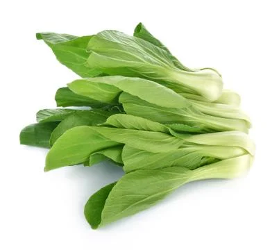 Bok choy vegetable on white background Stock Photos