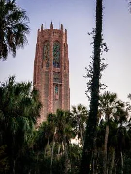 Bok Tower Over Trees 스톡 사진