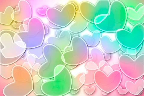 Bokae heart background. Stock Illustration