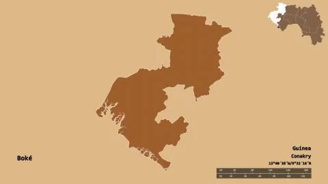 Boke, region of Guinea, zoomed. Pattern Stock Illustration