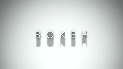 Bokeh 3D title animation with shadows on a white background Video stock 296050594