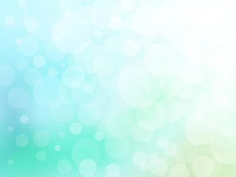 Bokeh abstract background on blue and green vector graphic art. Stock Illustration