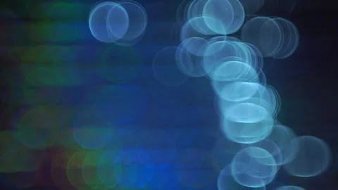 Bokeh Abstract Background With Circular Light Orbs And Soft Neon Glow Stock Footage 320159945