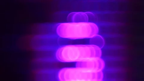 Bokeh Abstract Background With Circular Light Orbs And Soft Neon Glow Stock Footage 320160119