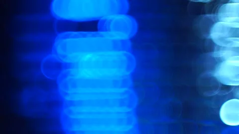 Bokeh Abstract Background With Circular Light Orbs And Soft Neon Glow Video stock 321859593