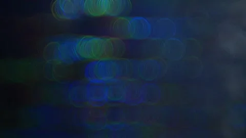 Bokeh Abstract Background With Circular Light Orbs And Soft Neon Glow Video stock 321860239