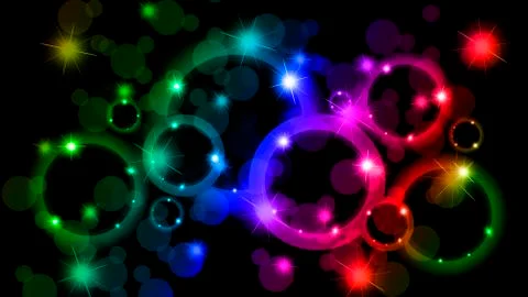 Bokeh abstract background of different colors Illustration