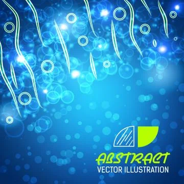 Bokeh abstract background vector illustration Stock Illustration