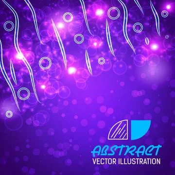 Bokeh abstract background vector illustration Stock Illustration