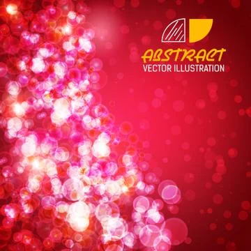 Bokeh abstract background vector illustration concept Stock Illustration