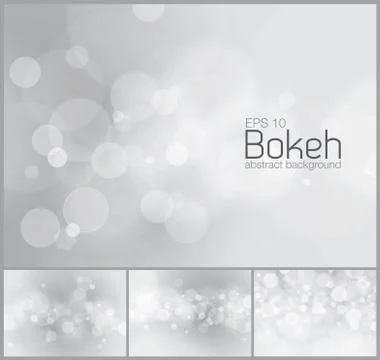 Bokeh and blur vector abstract background Stock Illustration