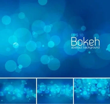 Bokeh and blur vector abstract background Stock Illustration