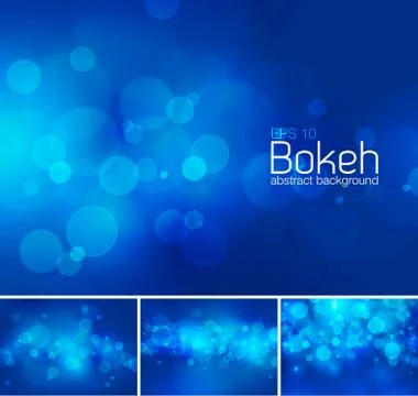 Bokeh and blur vector abstract background Stock Illustration