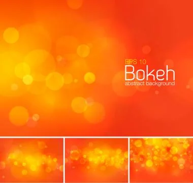 Bokeh and blur vector abstract background Stock Illustration