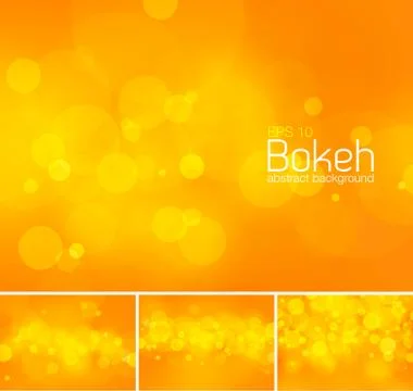 Bokeh and blur vector abstract background Stock Illustration