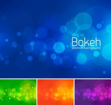 Bokeh and blur vector abstract background Stock Illustration