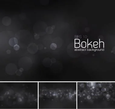 Bokeh and blur vector abstract background Stock Illustration