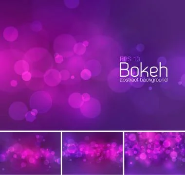 Bokeh and blur vector abstract background Stock-Illustration