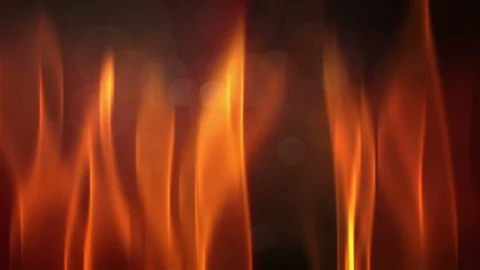 Bokeh and Red Fire Flame Video stock 90362002