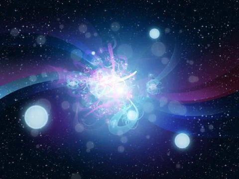 Bokeh and Space Stock Illustration