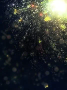 Bokeh and Star Stock Illustration