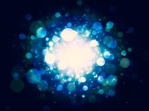 Bokeh and Star Illustrazione stock