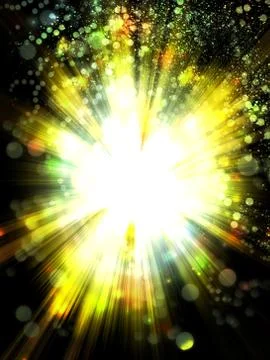Bokeh and Star Stock Illustration