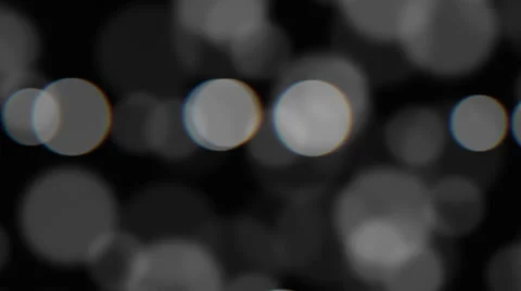 Bokeh Animated Background - Black &amp; White Video stock 32235946