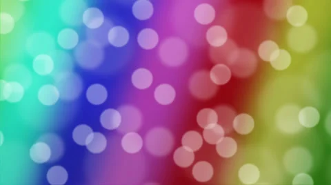 Bokeh Animated Background-Rainbow Video stock 30967861