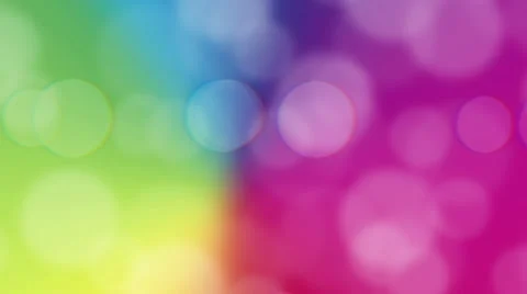 Bokeh Animated Background - Rainbow Stock Footage